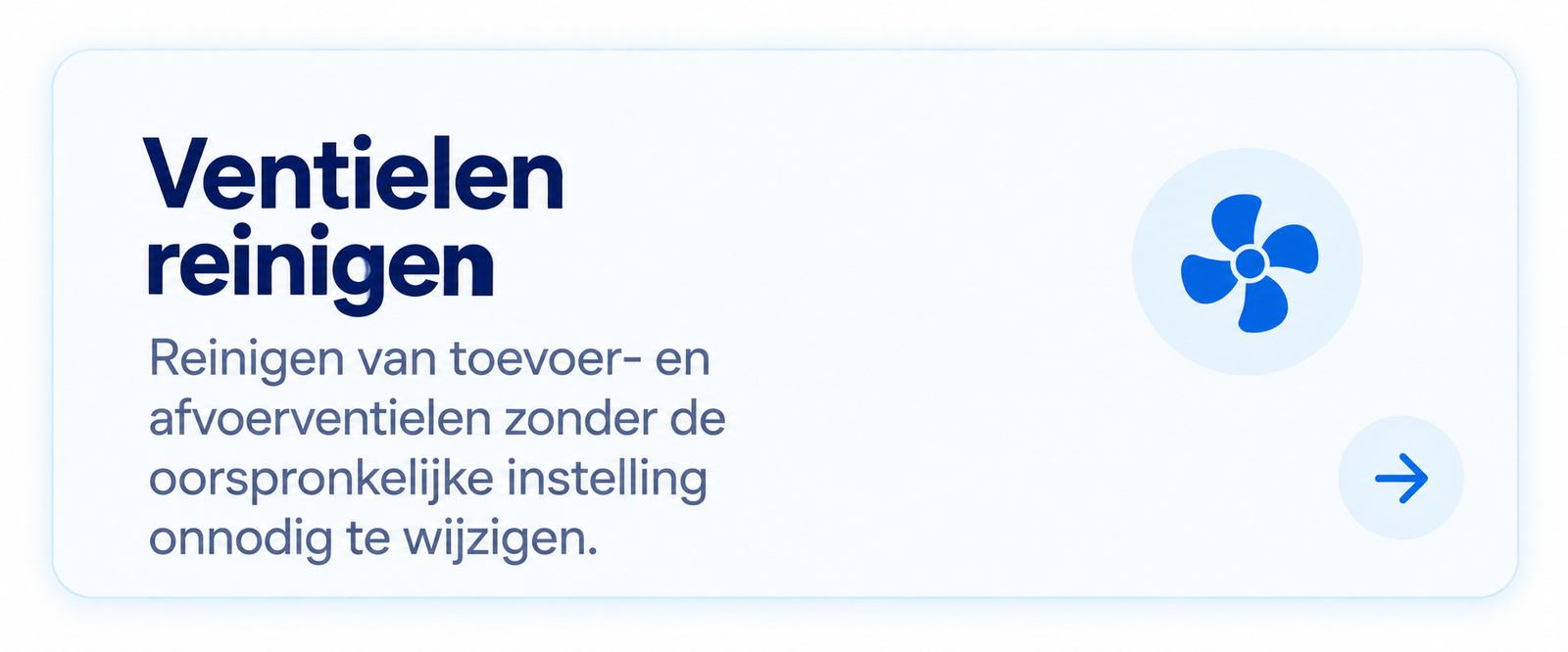 reinigen ventielen